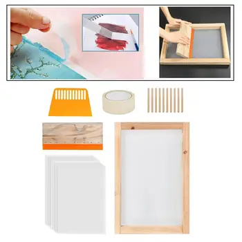 

Screen Printing kit Screen Printing Squeegees,Inkjet Transparency Film,Mask Tape