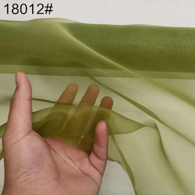 Amazon Горячая органза ткань шелк Органическая чистая ткань свадебное платье ткань шелк 140 см ширина Моющаяся