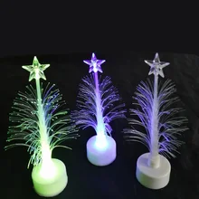 Мультицвет, меняющий цвет, оптический светодиодный светильник для рождественской елки, X'mas Tree, лампа для дома, отдыха и развлечений,, 50 шт./лот