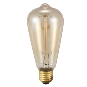 

E27 60W ST64 Edison Lamp Warm White Edison Light Bulb Vintage Style Retro Bulb Vintage Antique Lighting