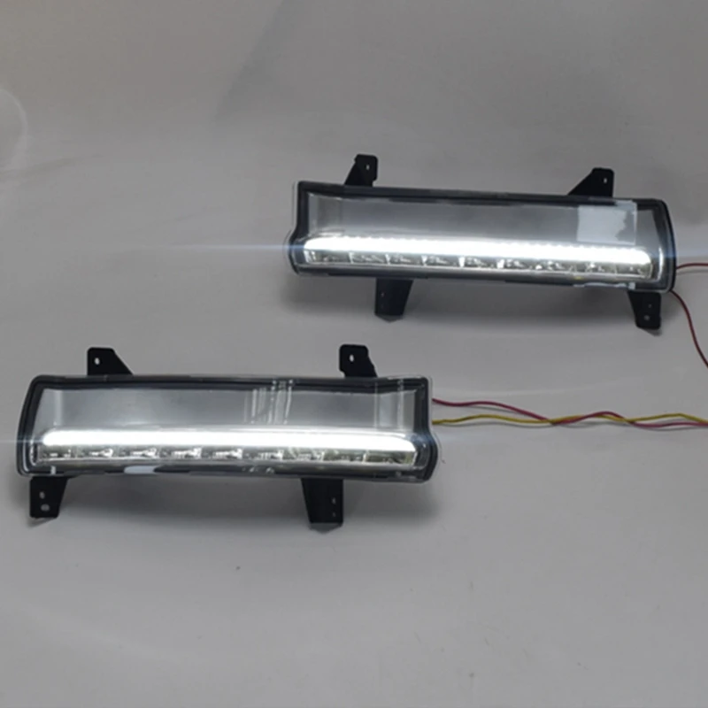 Светодиодный дневные ходовые огни дневного света Противотуманные лампы 12V Автомобильные противотуманные фары для Jeep Compass