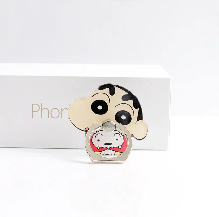 Держатель для мобильного телефона Crayon Shinchan, универсальная подставка для телефона, подставка для телефона с кольцом для пальцев, подставка для столов, поддержка Celular для iPhone