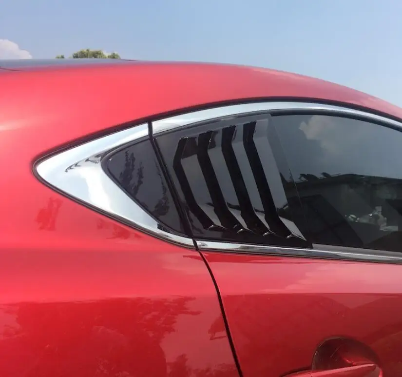 

2 pcs ABS Carbon Fiber Door Window Louver Frame Window Sill Molding Trim Cover Fits For Mazda 6 ATENZA 2014 2015 2016 2017 2018