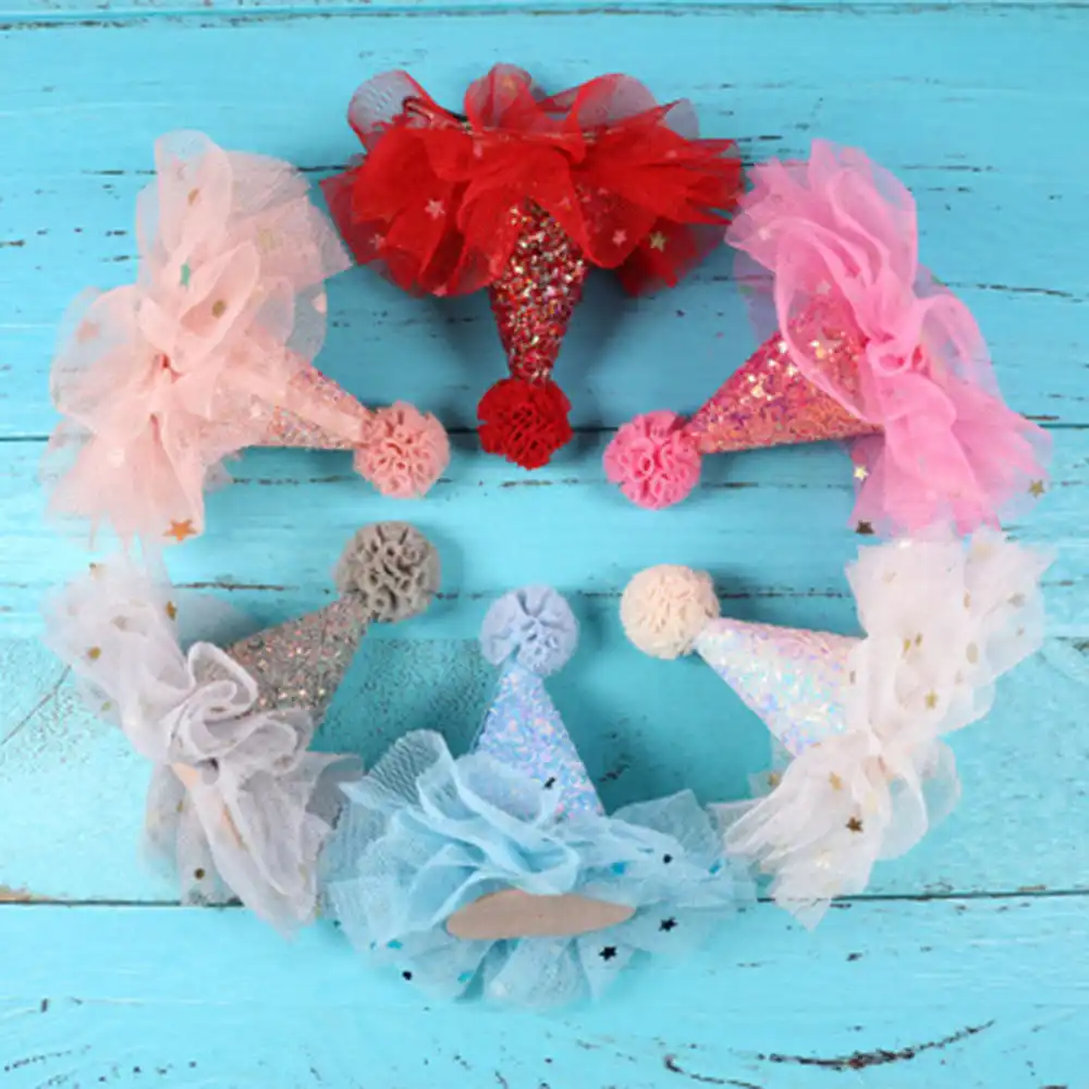 1pc新加入クリスマス帽子誕生日プレゼントの女の子ヘアアクセサリーホリデーギフト王女クリスマスヘアピンヘアアクセサリー側クリップ ヘアクリップ ピン Aliexpress