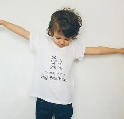 I'll a Big Brother/летние детские Топы повседневные блузки с короткими рукавами для мальчиков, футболка летние футболки, одежда, модная футболка