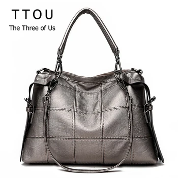 

Ladies Genuine Leather Hand Bag Solid Color Women Designer Tote Bags Crossbody Bags Female Boston Shoulder Large Capacity Bag