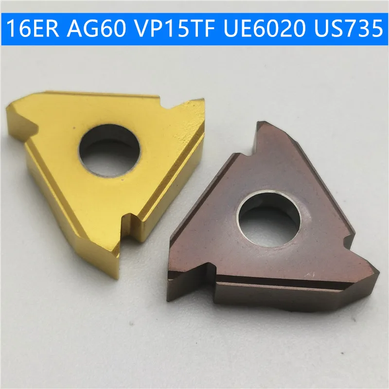 16ER AG60 AG55 UE6020 US735 VP15TF Резьбонарезной инструмент вставки карбида Фрезерный резак с ЧПУ для лазерной резки машина для нарезания канавок