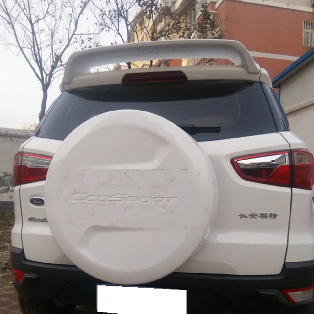 Для Ford Ecosport 2013 до черный Спойлер ABS пластиковый Неокрашенный цвет задний Багажник крыло багажника задний спойлер на крышу автомобильные аксессуары