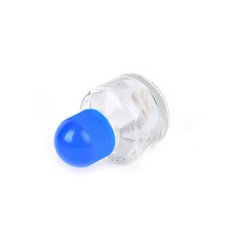 New Durable Alcohol Burner Burning Lamp Clear Glass Lab Equipment Heating 25ml