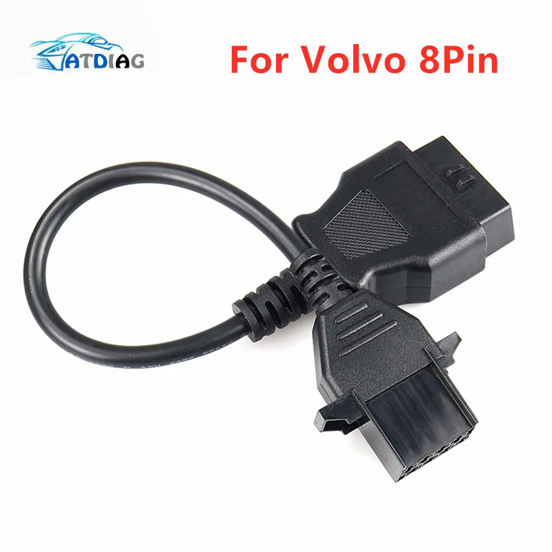 Car Obd2 Autó Kábelépítmény-Kábel A Volvo 8P 16-Os És 8 Tűs Kábel Volvo 8-Pólusú Adapter Kábelkocsihoz A Volvo 8Pin-Hez, 16Pin-Ig