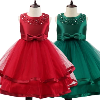 

2020 Girls Princess Dress Kids Tutu Wedding Dresses For Girl Birthday Party Children Bow Gown Custome Baby Girl Clothes