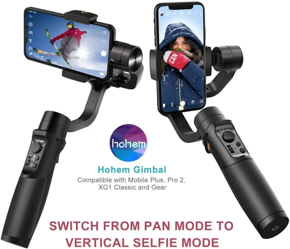  Hohem Smartphone Gimbal 3-Axis Handheld Stabilizer for iPhone11Pro/Max for Android Smartphones Sams