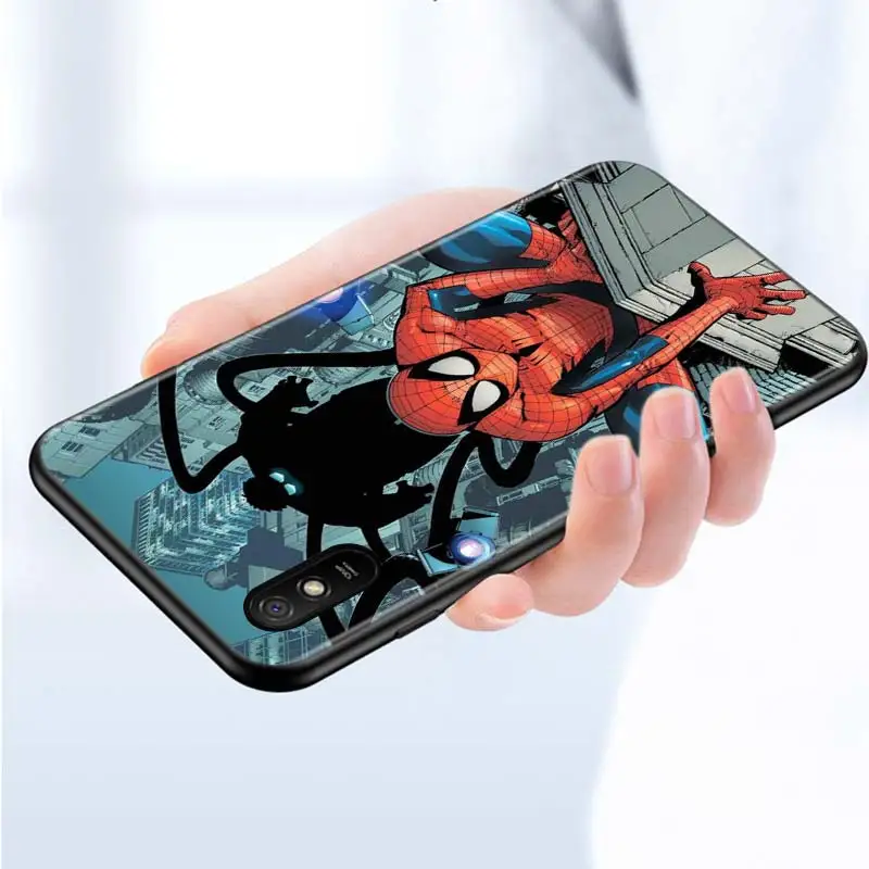 Silicone Cover Spiderman Comic For Xiaomi Redmi 9 9T 9C 8 7 6 Pro 9AT 9A 8A 7A 6A S2 5 5A 4X Plus Phone Case