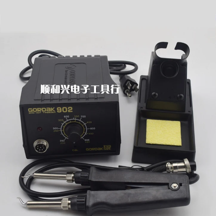 

110V/220V 75w Пинцет для поверхностного монтажа паяльная станция Железный 902 ESD анти-статические Регулируемый Контроль температуры термостата 900 м наконечник