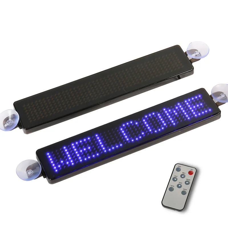 23cm car LED display 5V-12V DIY programmable scrolling text LED sign open closed sales cafe bar advertising LED message board