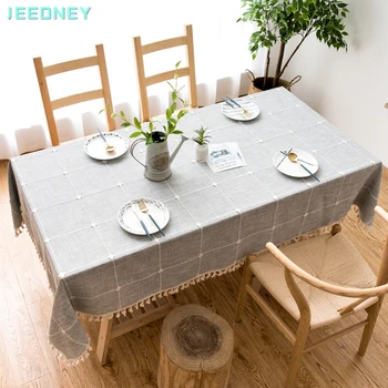 

Linen Tablecloth Dining Table Cloth Clothes Cloths Desk Cover Rectangular for Table Decoration Manteles De Mesa Rectangular