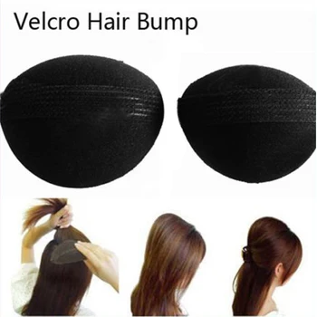 

2pcs Woman Beauty Volume Hair Base Bump Styling Insert Pad Tool Sponge Hair Maker Pad Styling Hair Base Bump Black