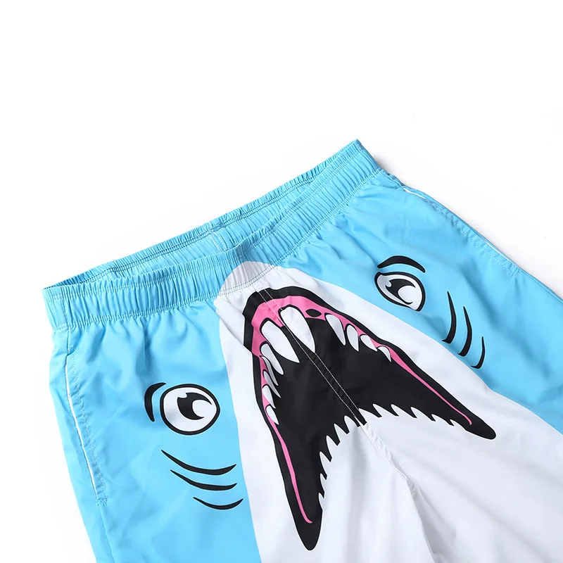 Foreign Trade Spring And Summer New Style Men'S Wear 3D Printed Beach Shorts Digital Shark Swimming Trunks Popular Brand Fa