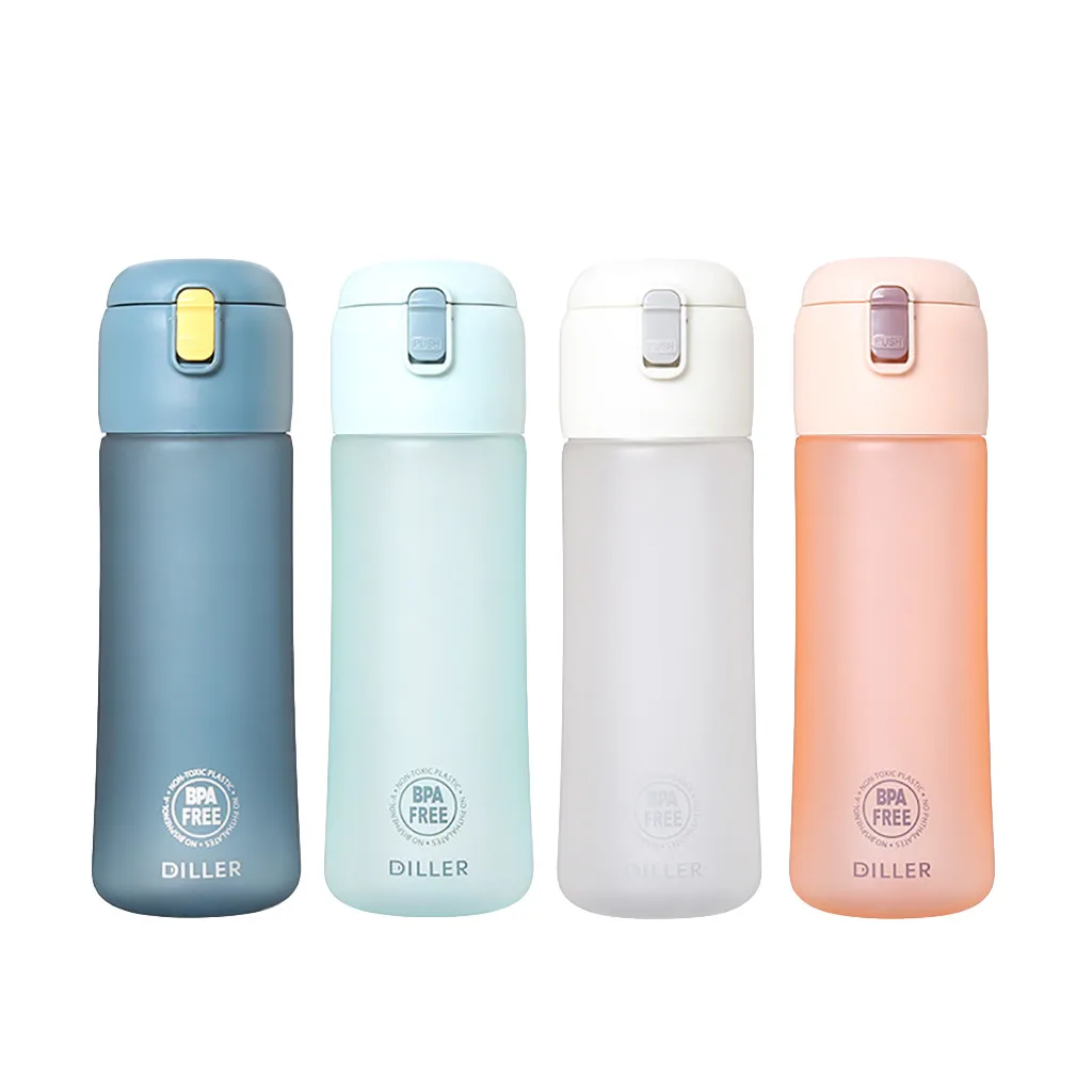 Portable Water Bottle Tritan Bpa Plastic Water Bottle Student Women Mne Water Cup Sport Fitness Cycling Water Bottle Travel Cups