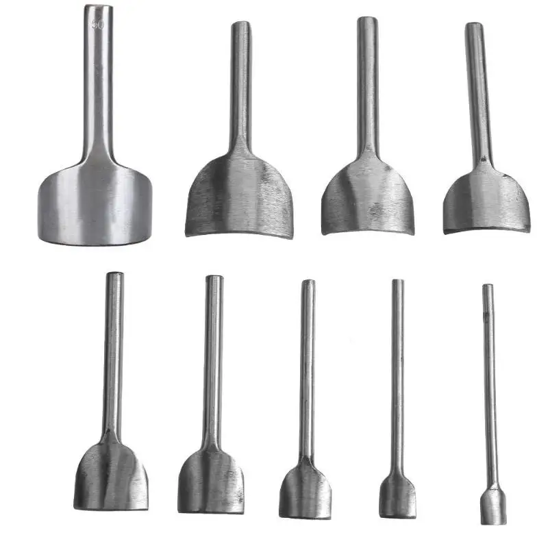 

10-50mm Leather Craft Half-Round Cutter Punch DIY Belt Wallet Strap Trimming Tool Metal Leathercraft Tools Punches For Leather