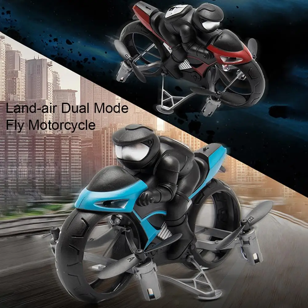 2 In 1 Mini RC Motorcycle Quadcopter Altitude Hold Land Air Dual Mode 2 4G Remote 1 2 In 1 Mini RC Motorcycle Quadcopter Altitude Hold Land Air Dual Mode 2 4G Remote 3
