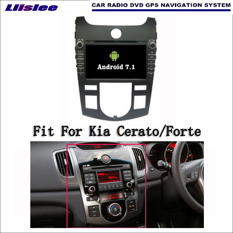 Liislee Android 7 1 2G RAM для Kia Cerato/Forte автомобильное радио Аудио Видео Мультимедиа DVD плеер