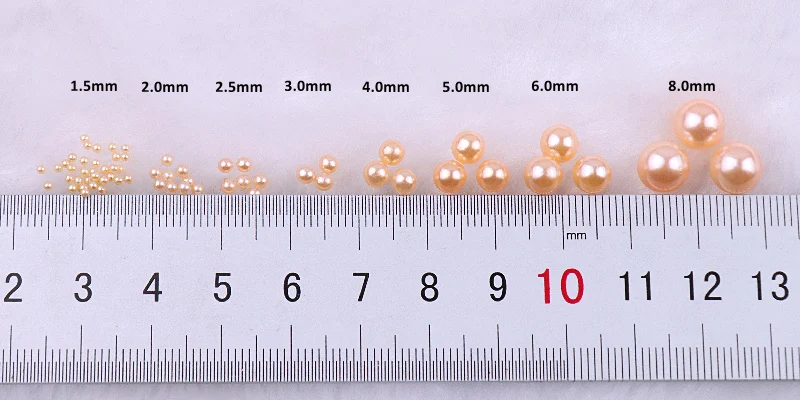 150-200Pcs Colorful ABS Imitation Pearls Mix 3-8mm Round Beads With Holes DIY Bracelet Charms Necklace Beads For Jewelry Making