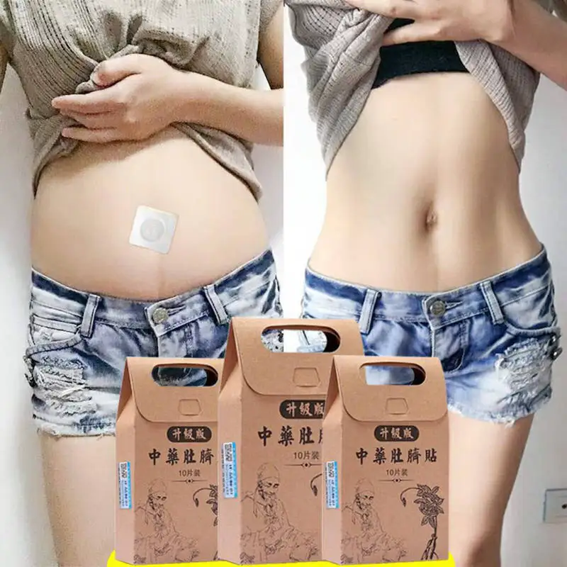 

10pcs/Bag Chinese Medicine Slimming Diets Patch Weight Loss Strongest Slim Patch Pads Detox Adhesive Sheet Face Lift Tool