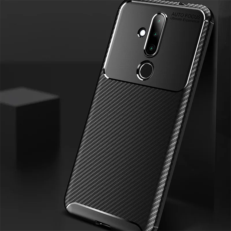 Современная углеродная чехлы для мобильного телефона для Nokia 2,1 3,1 5,1 7,1 6,1 плюс Чехол X3 X5 X7 4,2 3,2 2,2 9 Pureview чехол защитный чехол из силикона