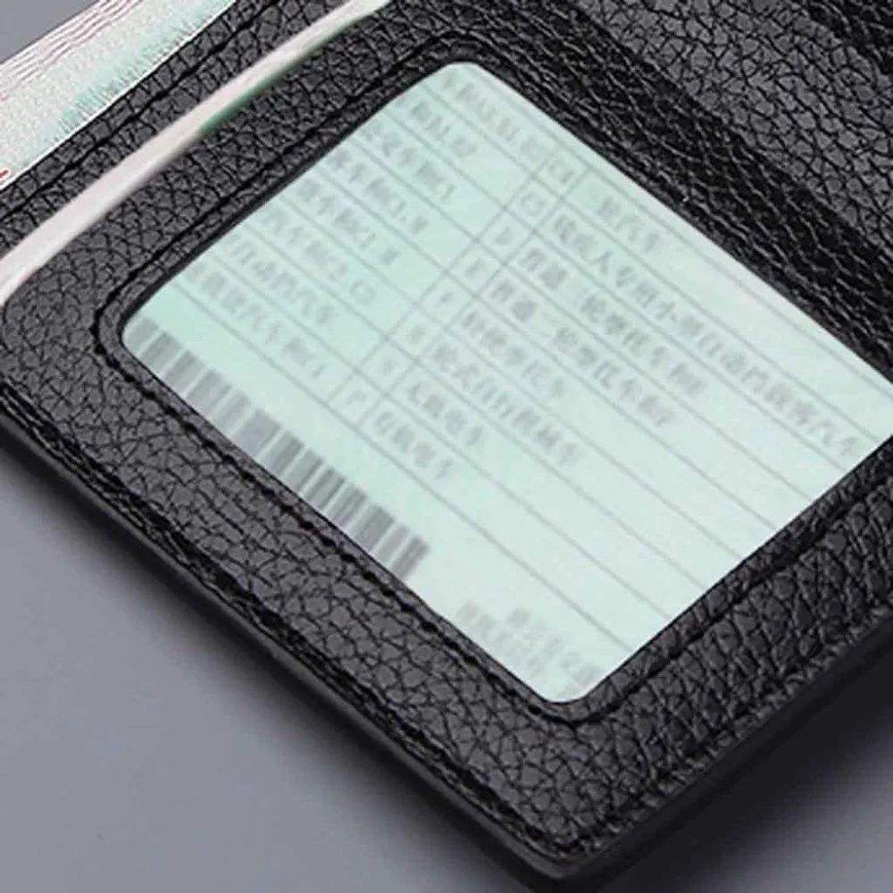 Men's Wallet Short Small Wallets Vertical Ultra-Thin Wallet Bank Card Card Package Small Purse (9)