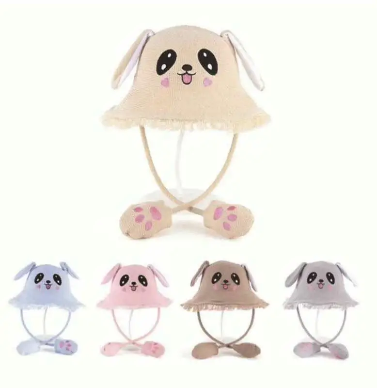 

Online Celebrity Hot Selling Douyin Air Bag tu zi mao a Pinch Ear Will Move of Hat Children College Style Toy Bucket Hat