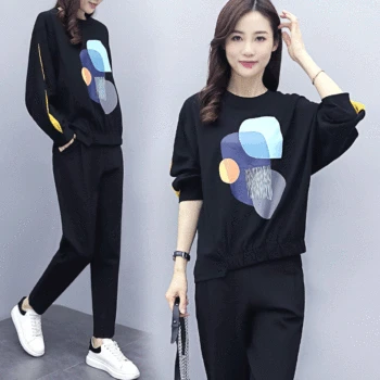 

Large GIRL'S Slimming Cover Meat Set Long Sleeve Fashionable Piece Autumn