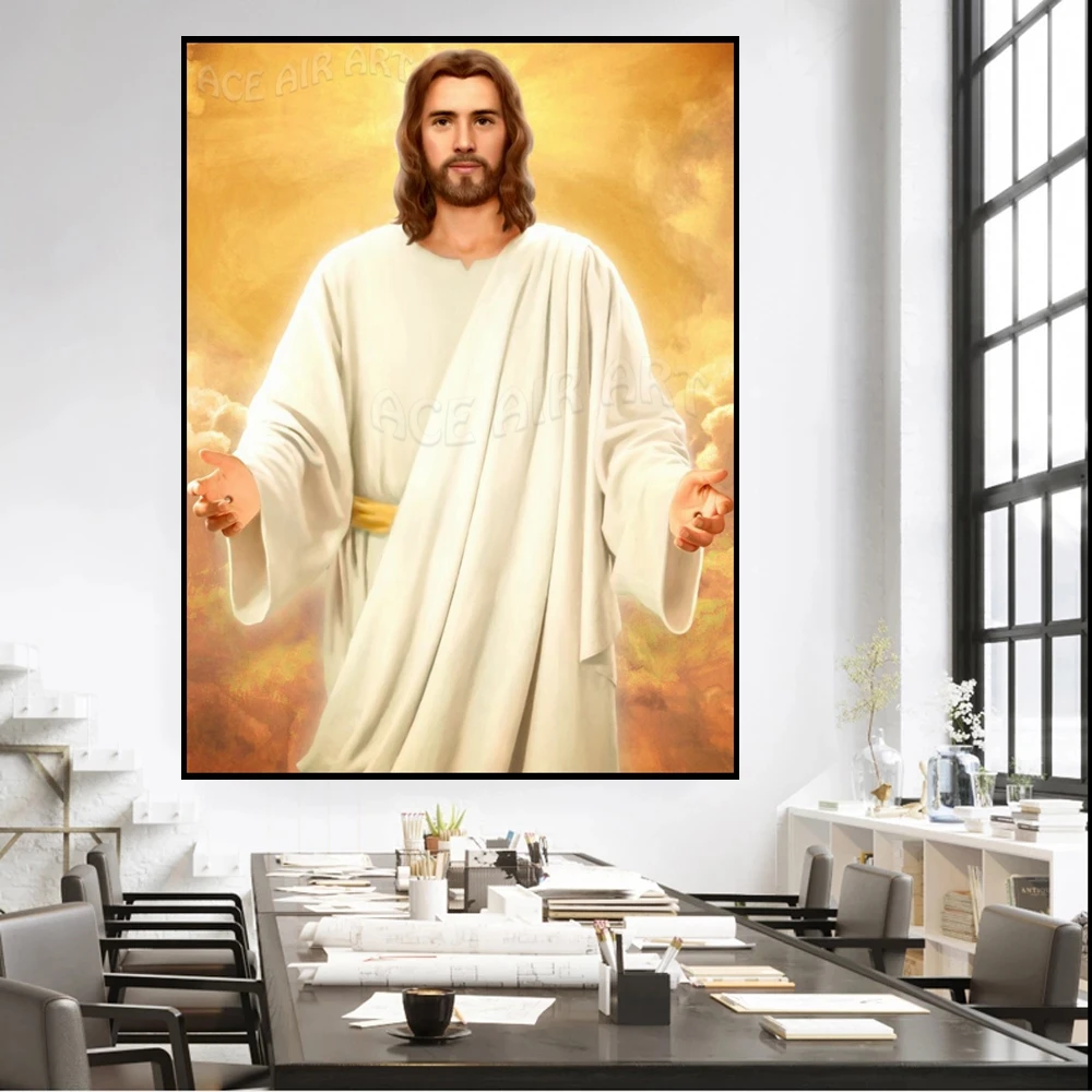 Diamond Painting Religion 5D DIY Full Square Drill Embroidery Christian Jesus Beaded Pictures Cross Stitch Home Decoration