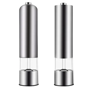 

2pc Electric Pepper Grinder Durable Portable Kitchen Utensil Pepper Mill Tool Electronic Mill for Home Kitchen Resturant Outdoor