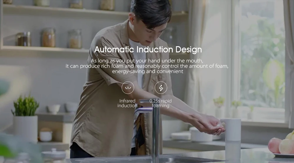 Xiaomi Automatic Induction Foaming Hand Washer Infrared Sensor Soap Dispenser