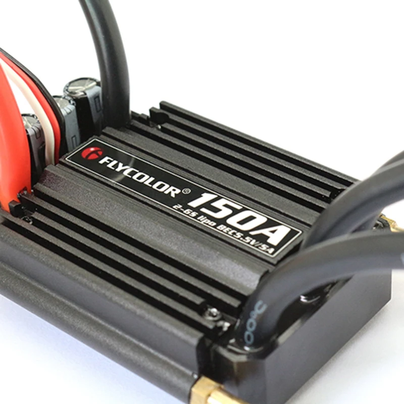 Flycolor 150A бесщеточный ESC для RC лодки 2-6S с 5,5 V/5A BEC