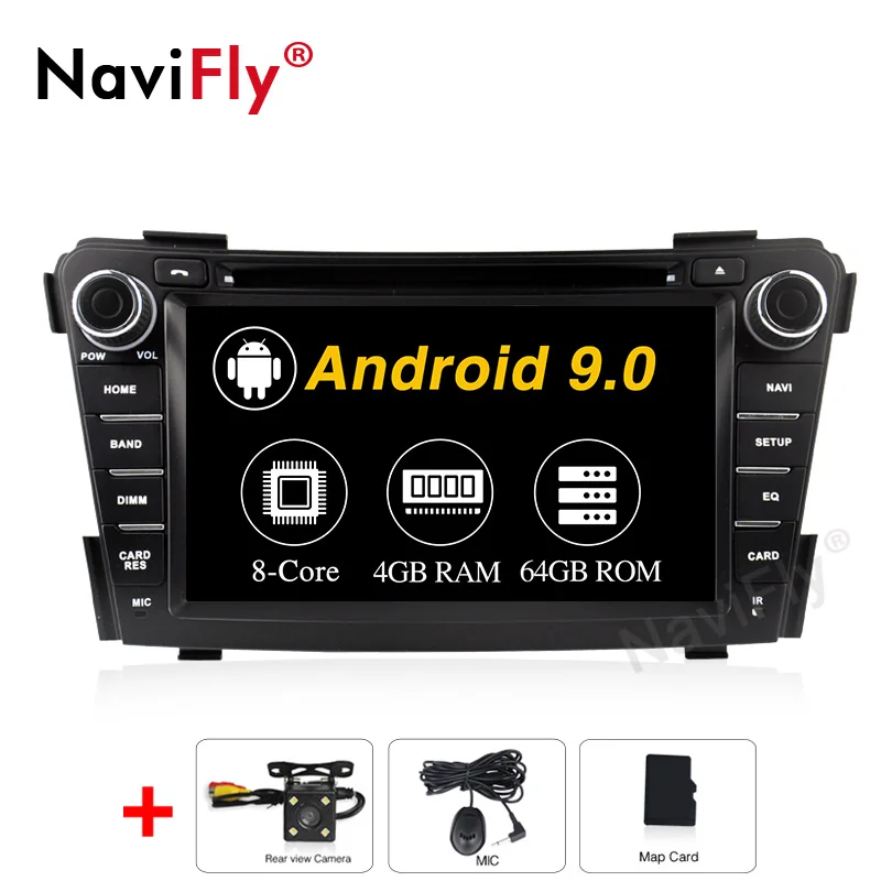 4GB-64GB-Camera 4 Гб+ 64 ГБ Android 9,0 авто gps навигация для HYUNDAI I40 2011- автомобильный dvd радио головное устройство мультимедийный плеер - Цвет: 4GB-64GB-Camera
