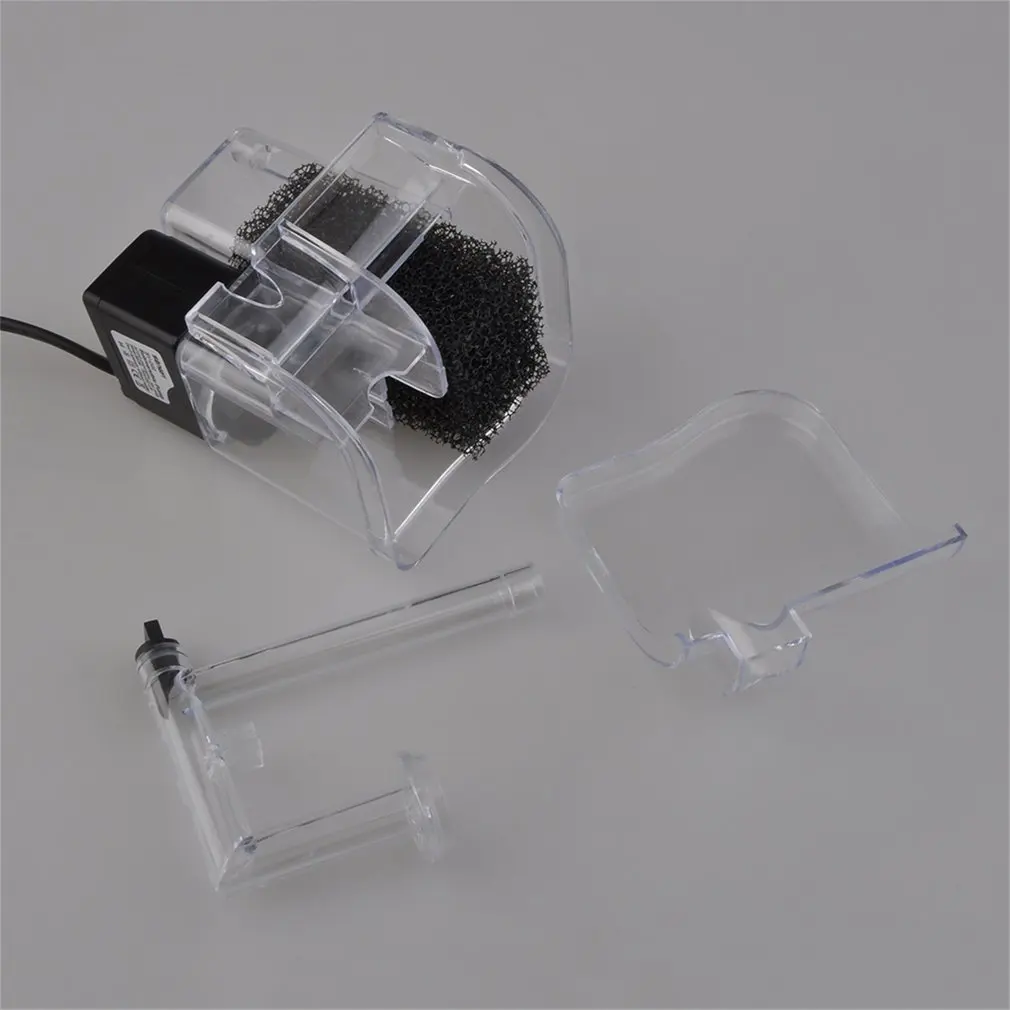 Mini 220-240V Fish Turtle Tank Aquarium External Oxygen Pump Waterfall Filter Water Circulation Mini Aquarium Power Filter