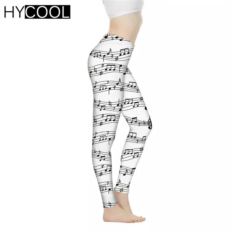 Модные женские спортивные Леггинсы HYCOOL для тренажерного зала с рисунком