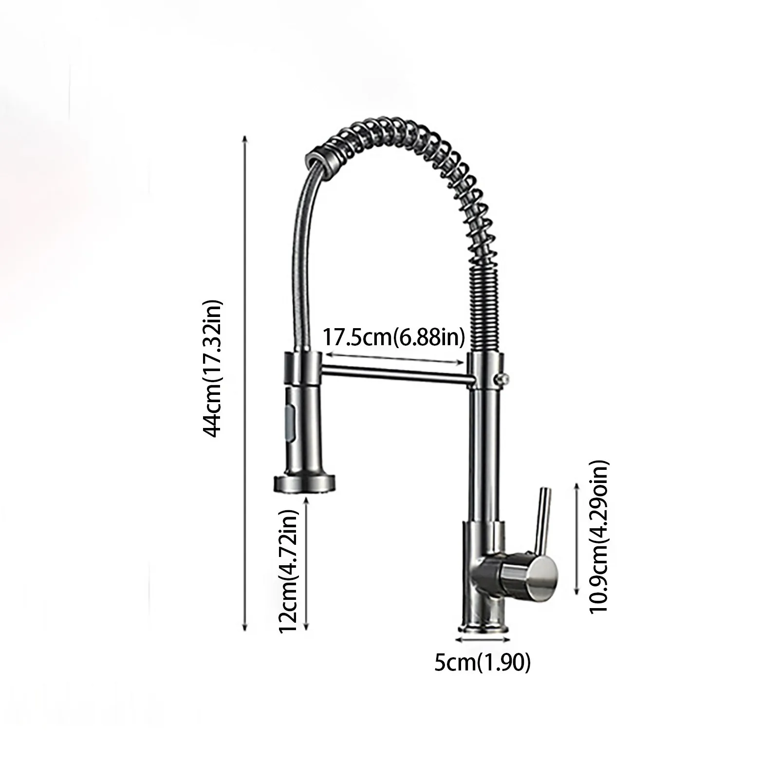 Other DIY & Tools Black Pull Out Kitchen Faucet Spiral Kitchen Faucet