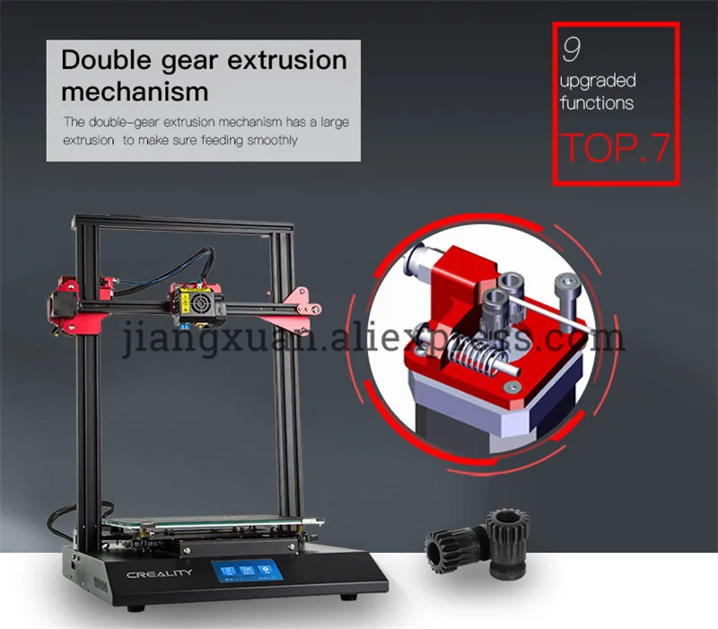 3D CR-10S профессиональный принтер Датчик автоматической коррекции принтер 4,3 дюймов сенсорный ЖК-дисплей возврат означает хорошо мощность печать нити функция обнаружения