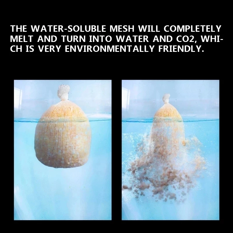 PVA Mesh Carp Fishing Feeder Bait Thrower Water Dissolving Nets 10Pcs 5M 25mm 37mm ECO-Friendly Refill Hair Carp Rig Tackle