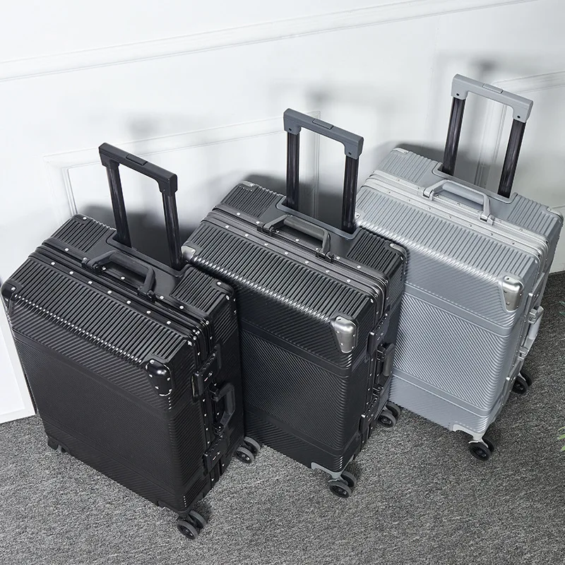 2" дюймовая кабина алюминиевый каркас багажный дорожный ящик, 24" дюймовый колесный багажник, анти-столкновения PC оболочка костюм чехол сумка, чехол на колесиках