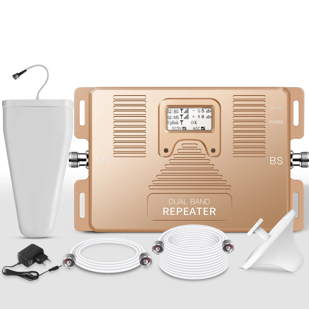 Atnj Интеллектуальный 2g/3g/4g 1800/2100mhz двухдиапазонный мобильный усилитель сигнала 2,4 ghz передатчик Модуль