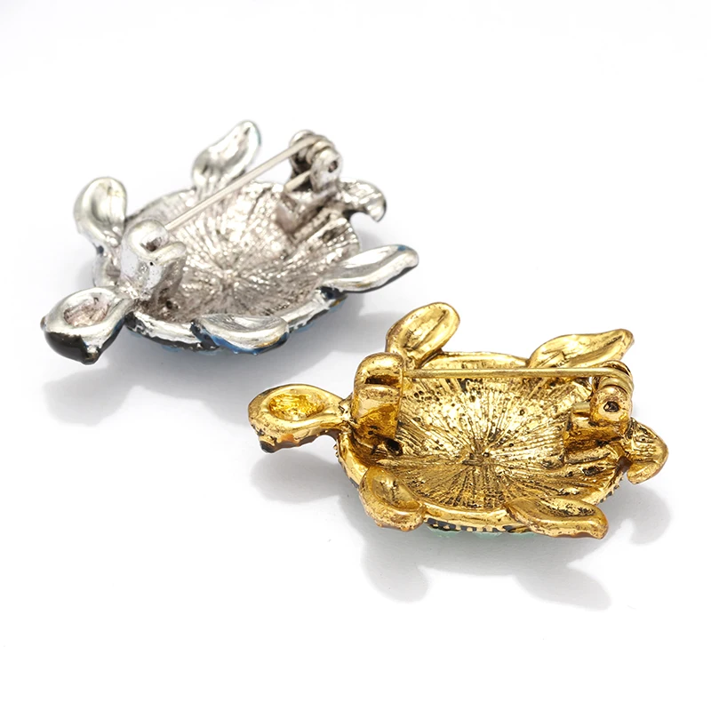 H350256X奥宝石海龟胸针蓝色 (10)