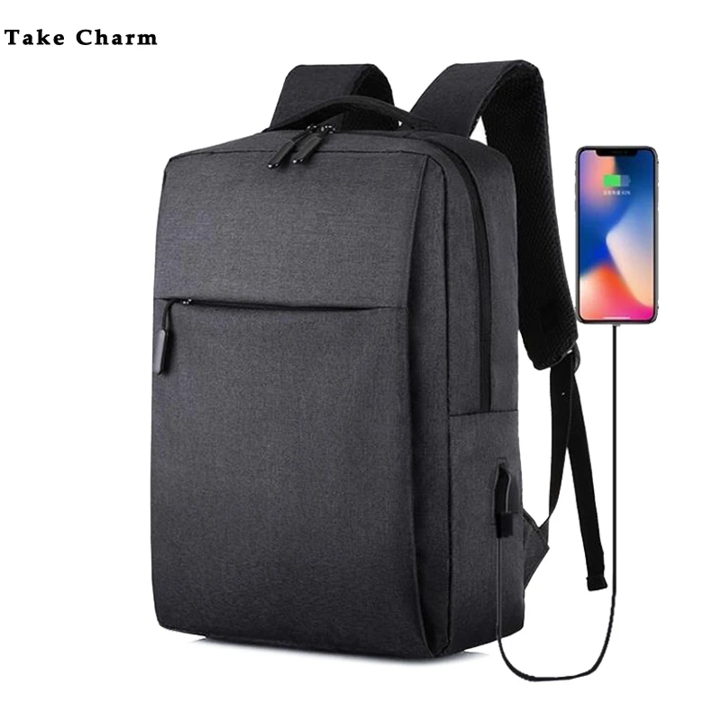 Простой деловой рюкзак унисекс большой емкости сумка для компьютера рюкзак для отдыха и путешествий