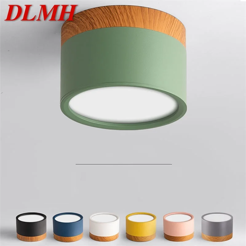 

DLMH Modern LED Ceiling Light Aluminum Down Light Macaron Creative Decorative For Home Living Room Bedroom Balcony Corridor