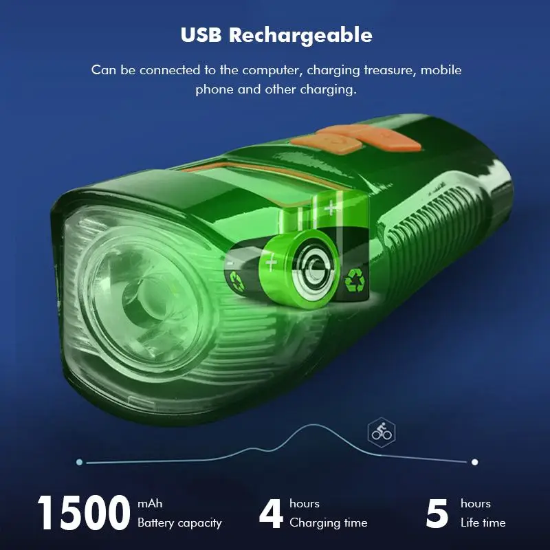Велосипедная фара+ динамик+ блок питания, ODO/DST/MXS/AVS/TM, езда светодиодный фонарик водонепроницаемый перезаряжаемый 40 м