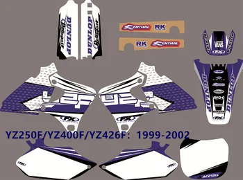 

YZ250F 400F 426F 3M Free custom Graphics Decals Sticker for Yamaha YZ250F YZ400F YZ426F 1999 2000 2001 2002 YZF250 YZF400 YZF426