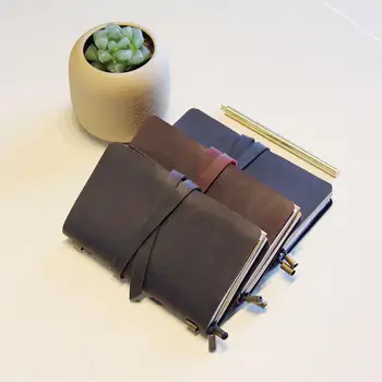 

6 Leather Journal Refillable, Personalized Leather Journal , Design your own